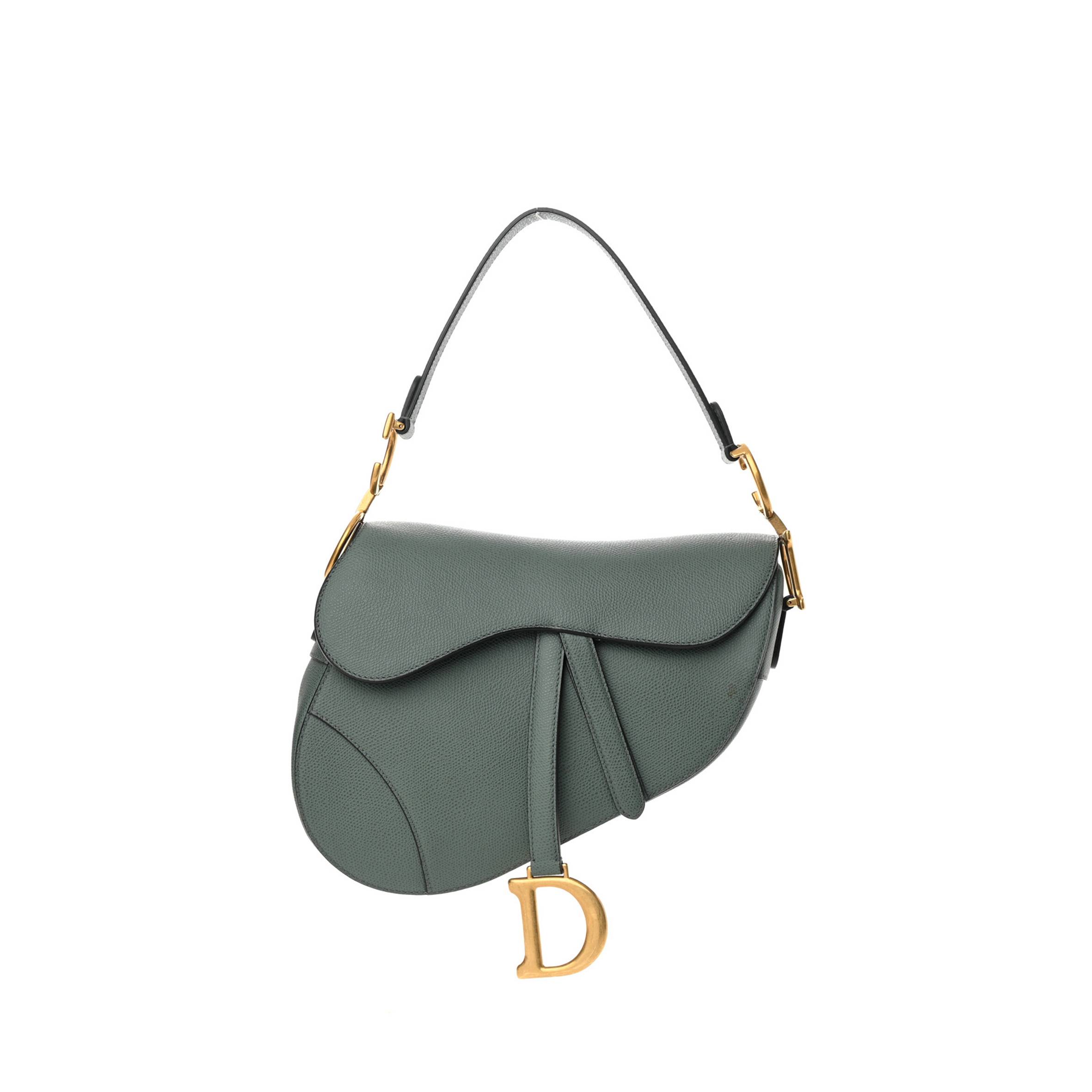 DIOR GRAINED CALFSKIN SADDLE BAG ORAGE (25*21*6.4cm)