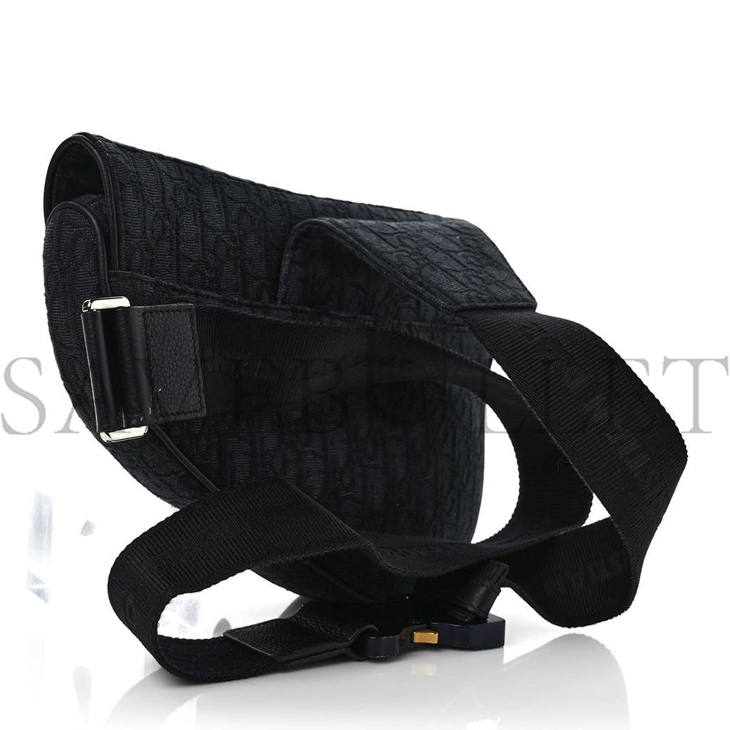 D*or oblique mens saddle bag black blue (25*18*3.2cm)