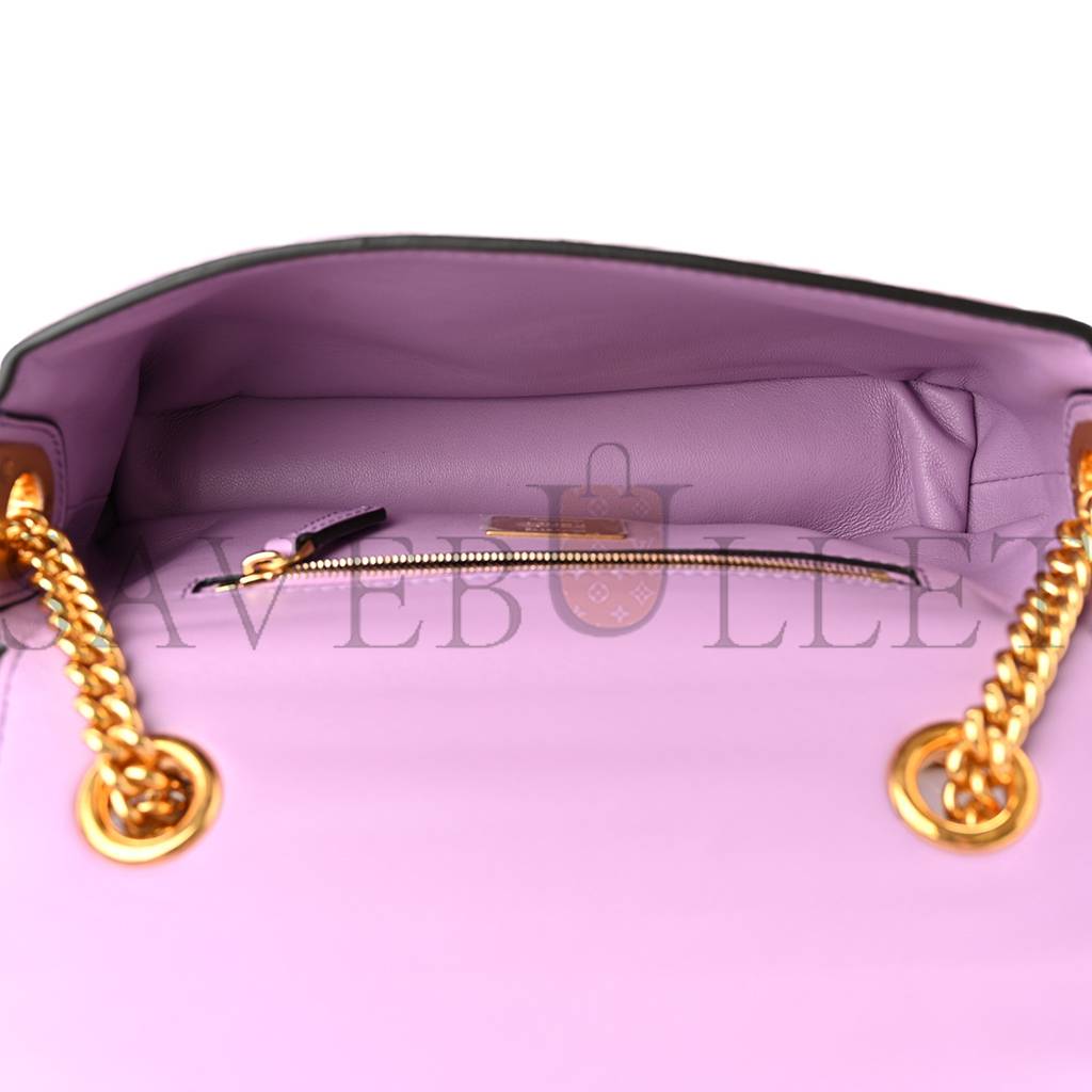 F**di nappa small ff embossed midi chain baguette violetta (23*13*6cm)