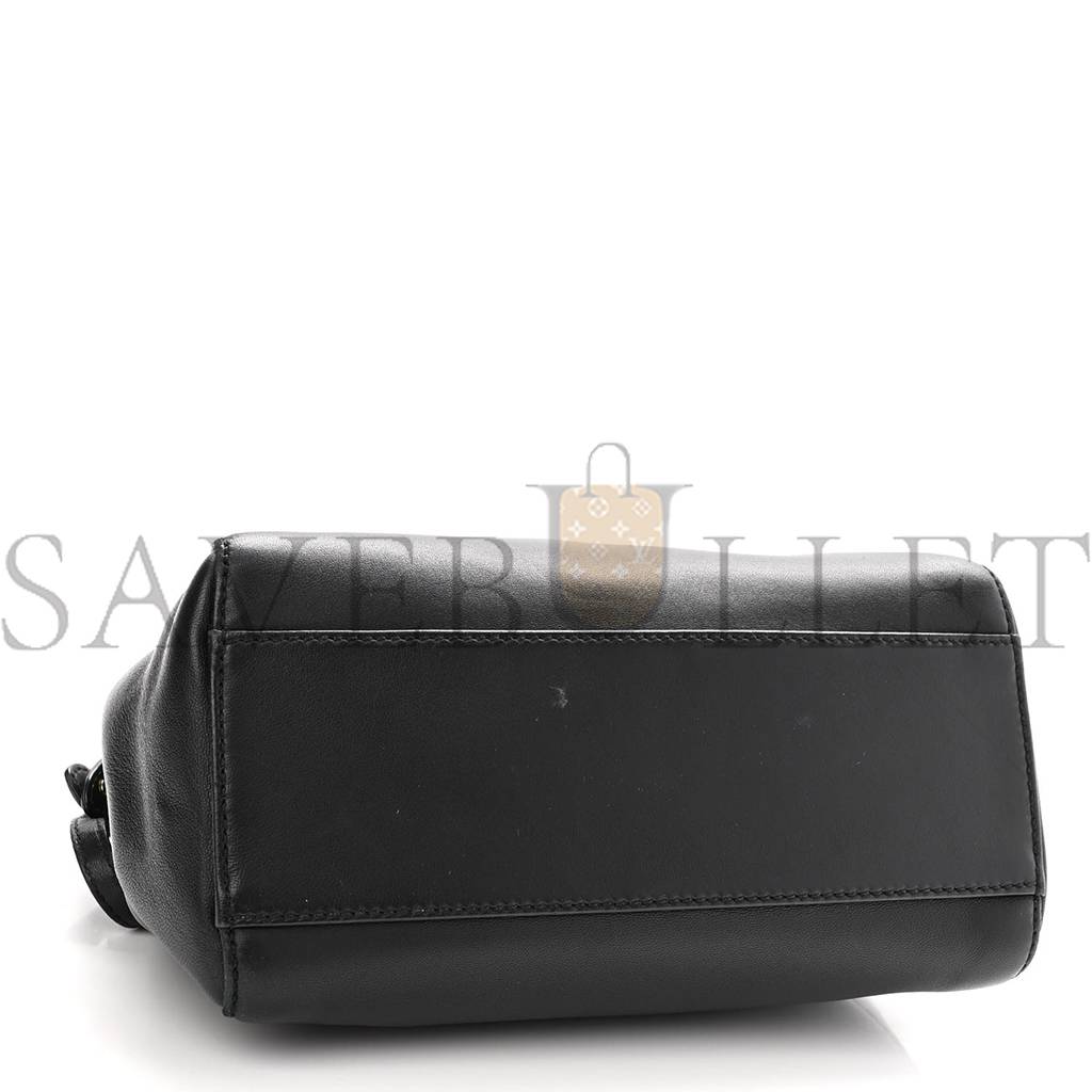 F**di nappa mini peekaboo iconic satchel black (23*17*11cm)