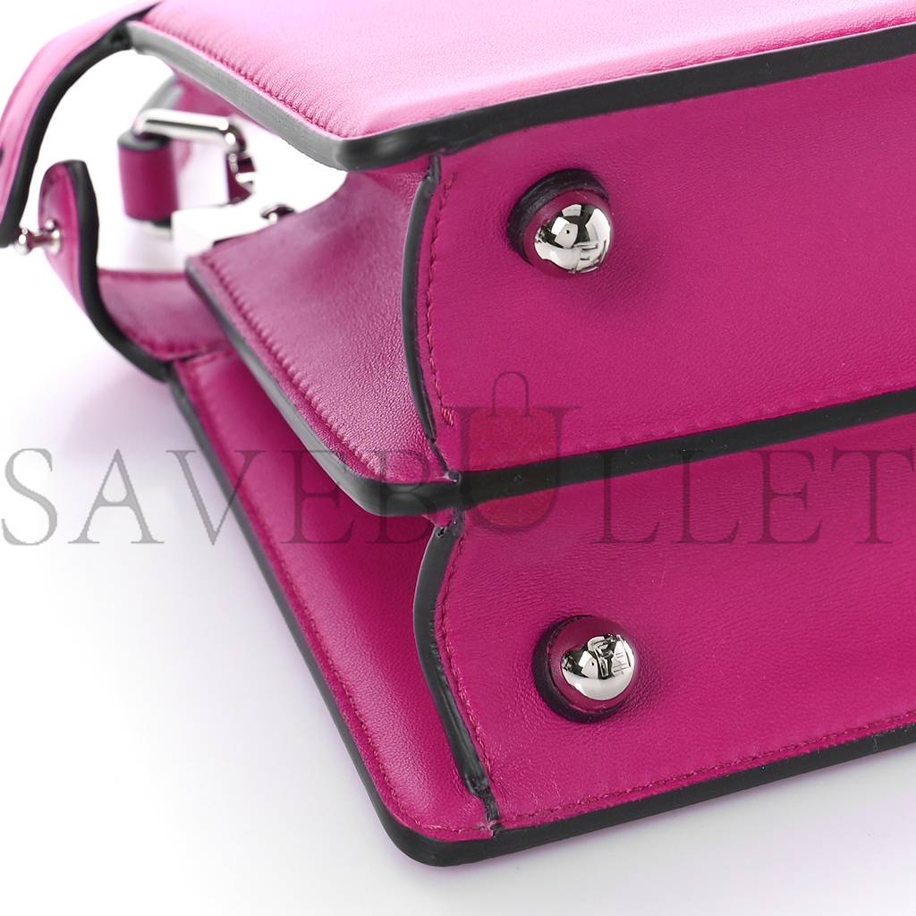 F**di shiny nappa petite peekaboo i see u satchel magenta (20*15*11cm)