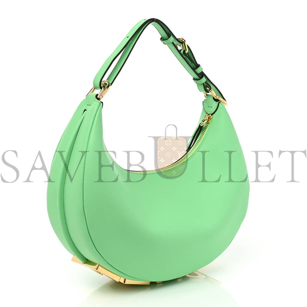 F**di vitello grace matte small F**digraphy hobo bag edamame (27*18*10cm)