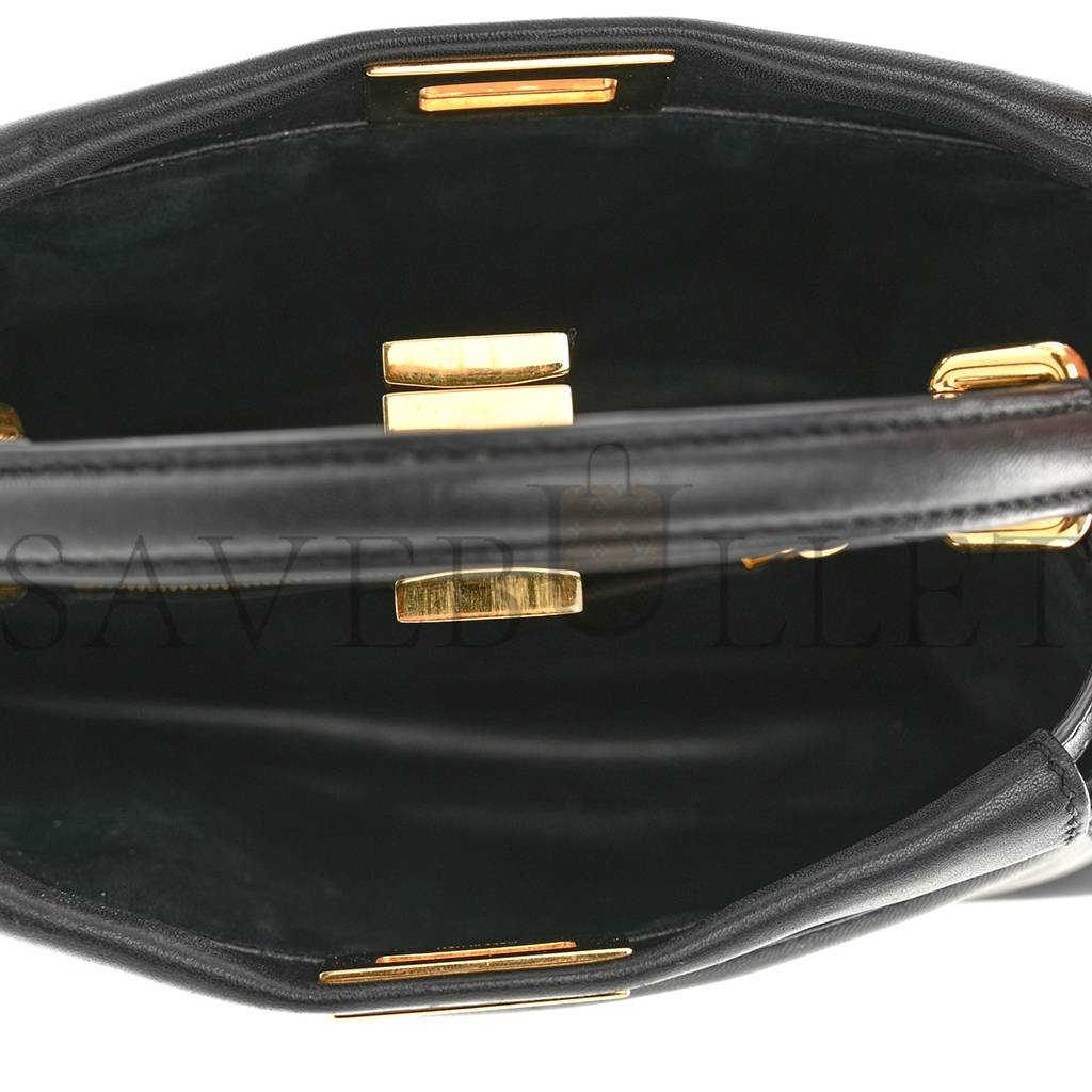 F**di nappa mini peekaboo iconic satchel black (23*19*11cm)