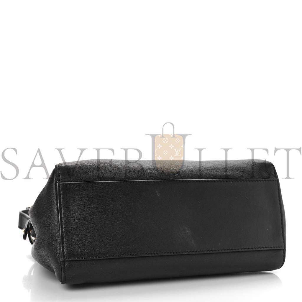 F**di nappa mini peekaboo iconic satchel black (23*19*11cm)